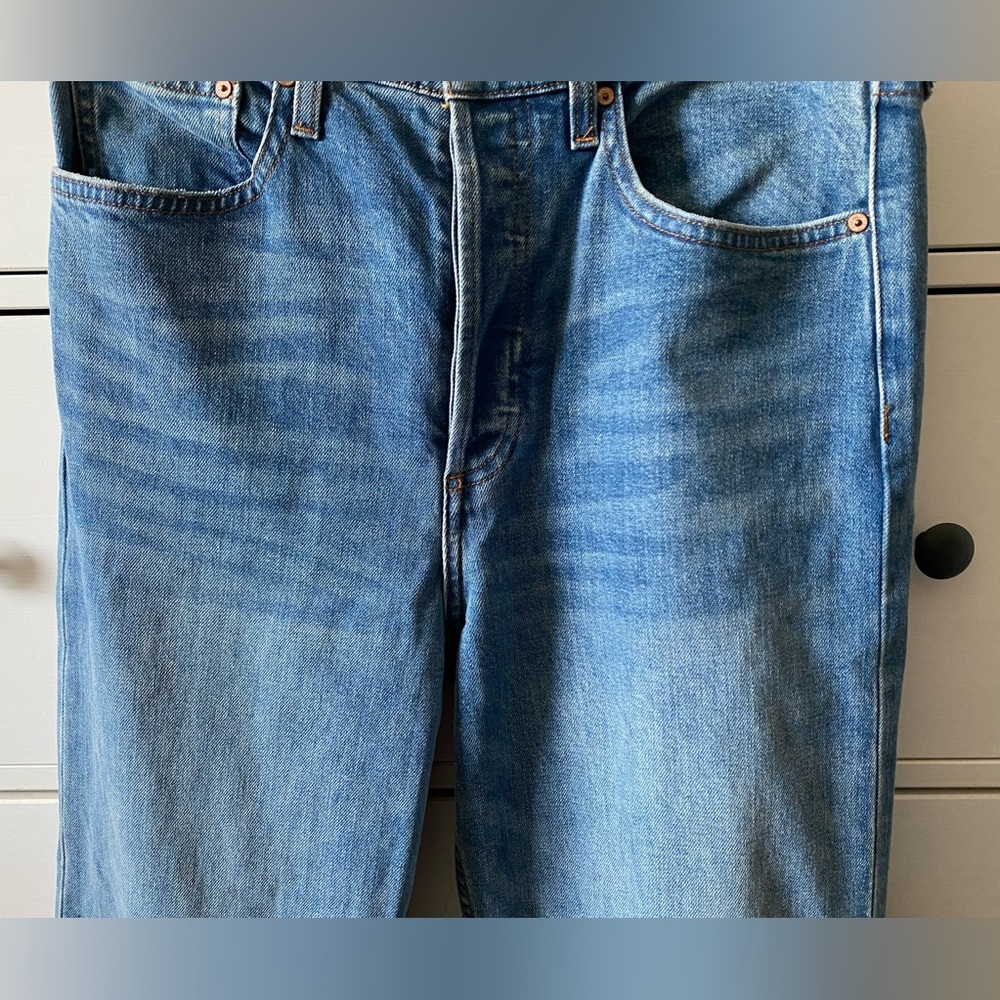 Denim Forum Aritzia The Arlo High Rise Straight 28L Jeans Buttonfly Size 30 - Picture 5 of 11